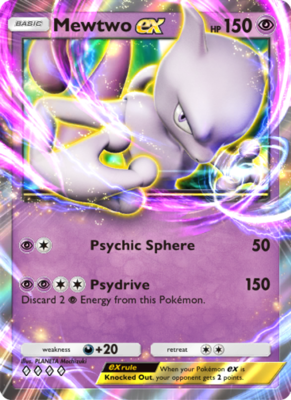 Mewtwo ex - Pokémon TCG Card