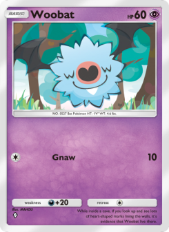 Woobat - pokemon TCG Card