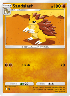 Sandslash - pokemon TCG Card