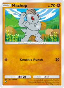 Machop - pokemon TCG Card