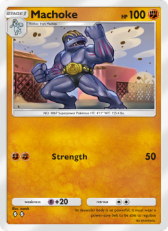 Machoke - pokemon TCG Card