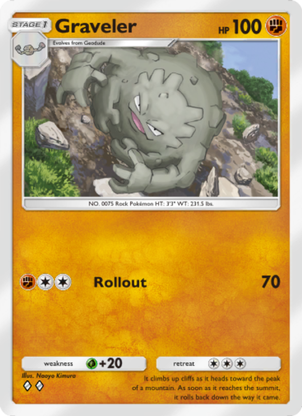 Graveler - Pokémon TCG Card