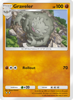 Graveler - pokemon TCG Card