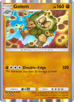 Golem - pokemon TCG Card