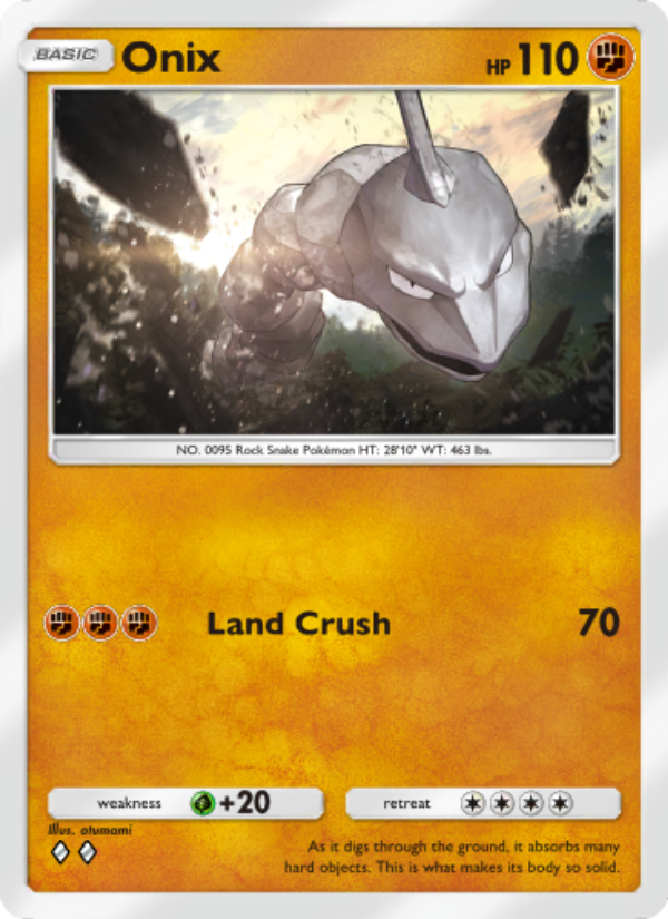 Onix - Pokémon TCG Card