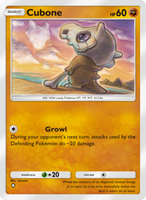 Cubone - Pokémon TCG Card