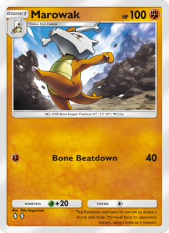 Marowak - pokemon TCG Card