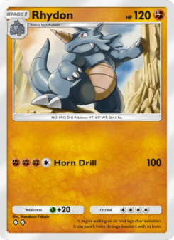 Rhydon - pokemon TCG Card