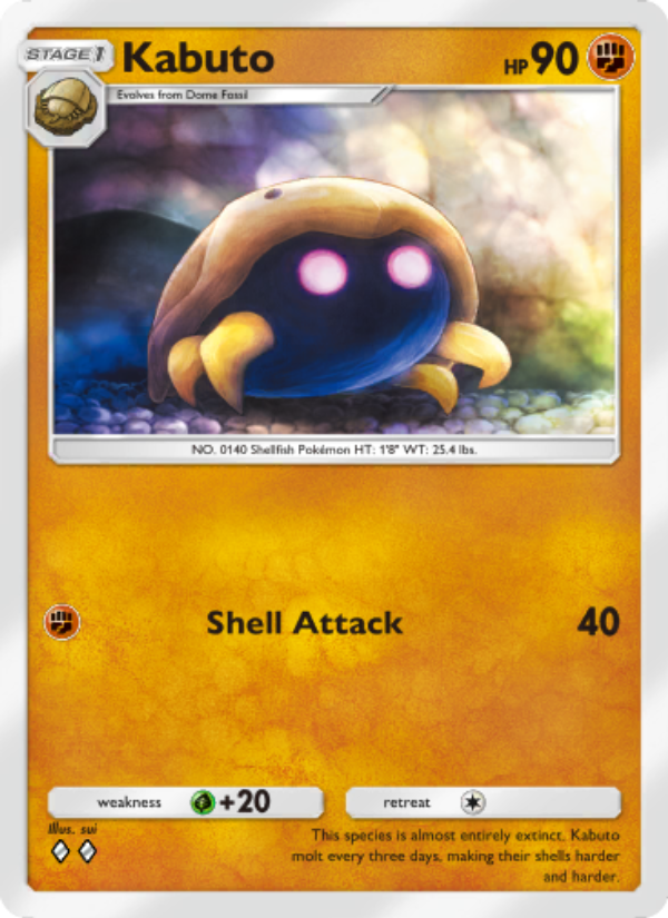 Kabuto - Pokémon TCG Card