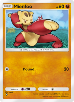 Mienfoo - pokemon TCG Card