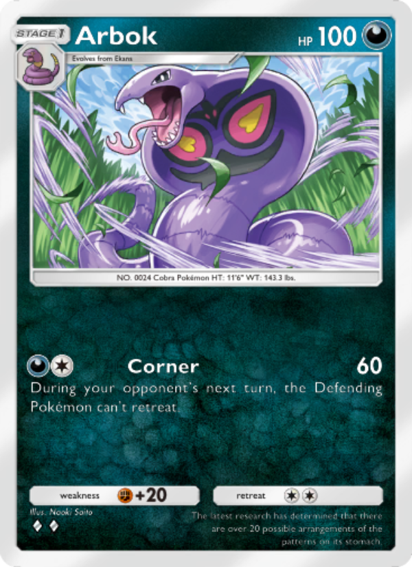 Arbok - Pokémon TCG Card
