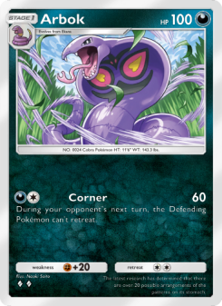 Arbok - pokemon TCG Card