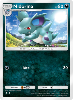 Nidorina - pokemon TCG Card