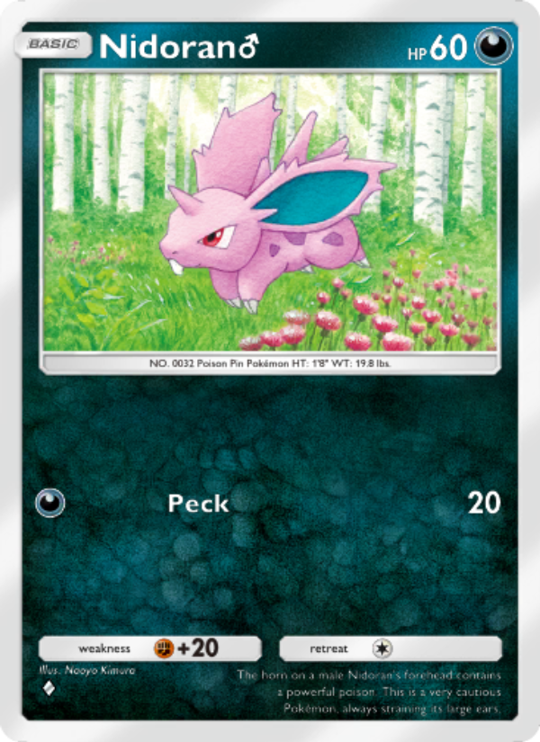 Nidoran♂ - Pokémon TCG Card