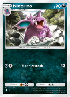 Nidorino - pokemon TCG Card