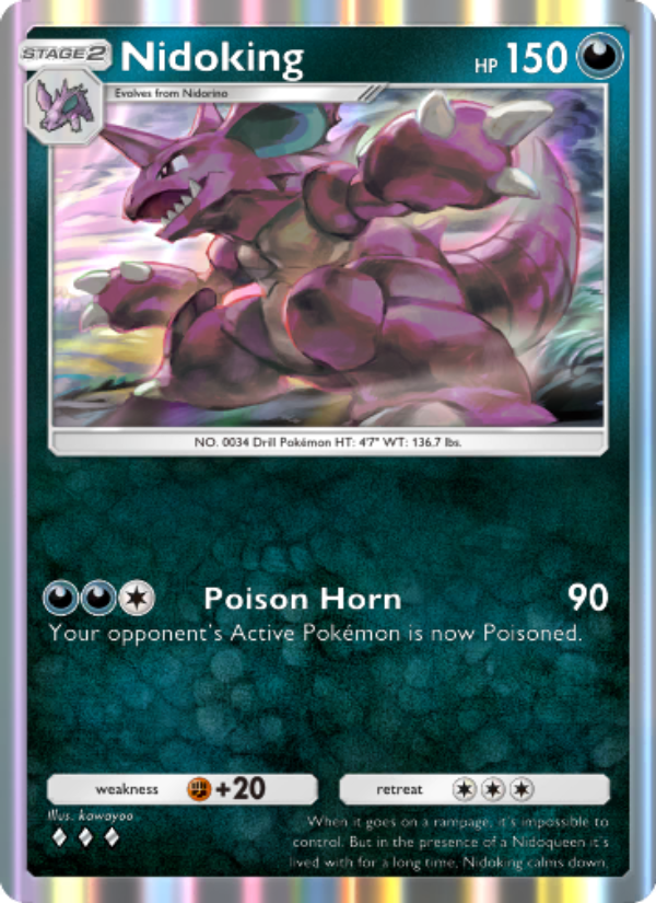 Nidoking - Pokémon TCG Card