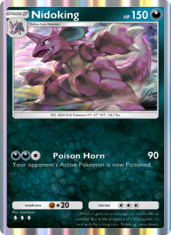 Nidoking - pokemon TCG Card