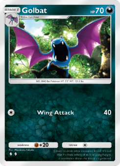 Golbat - pokemon TCG Card
