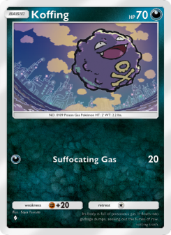 Koffing - pokemon TCG Card