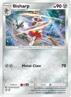 Bisharp - pokemon TCG Card