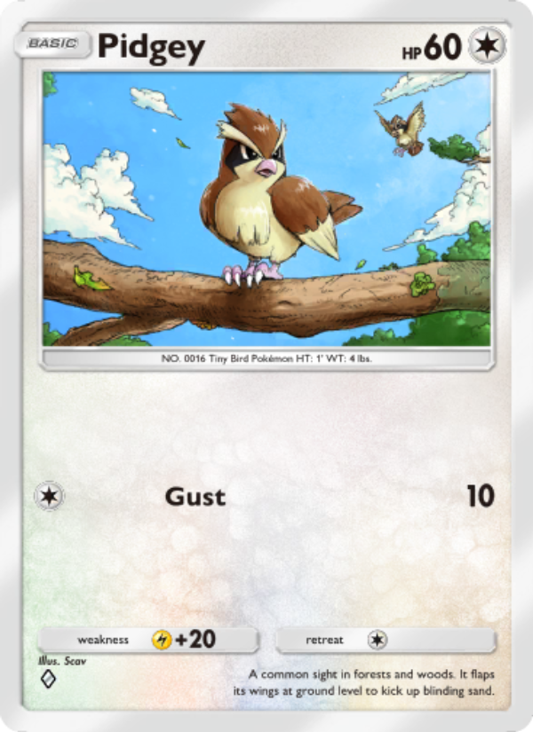 Pidgey - Pokémon TCG Card