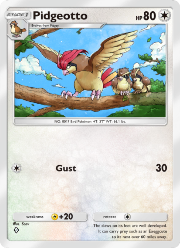 Pidgeotto - Pokémon TCG Card