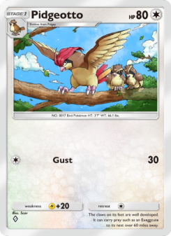 Pidgeotto - pokemon TCG Card