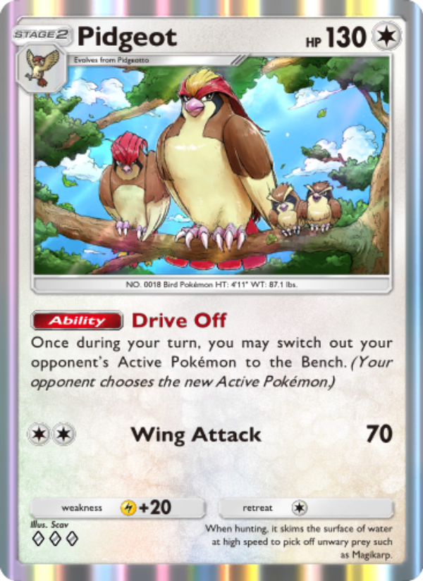 Pidgeot - Pokémon TCG Card