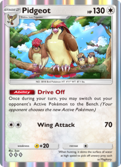 Pidgeot - pokemon TCG Card