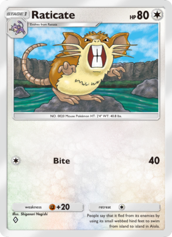 Raticate - Pokémon TCG Card