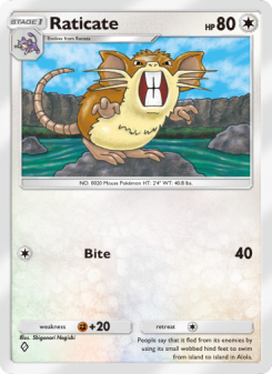 Raticate - pokemon TCG Card