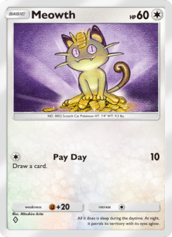 Meowth - pokemon TCG Card