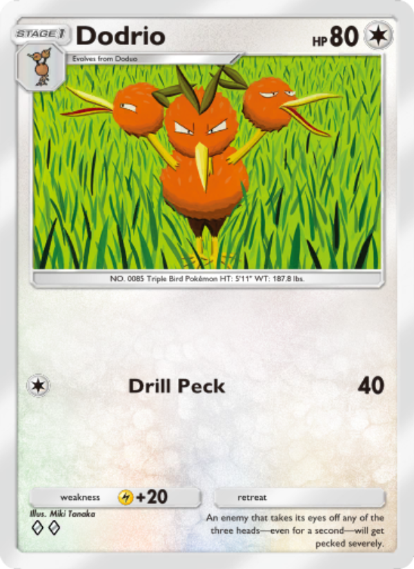 Dodrio - Pokémon TCG Card