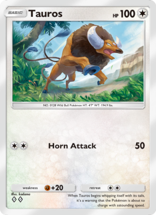 Tauros - Pokémon TCG Card