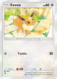 Eevee - pokemon TCG Card
