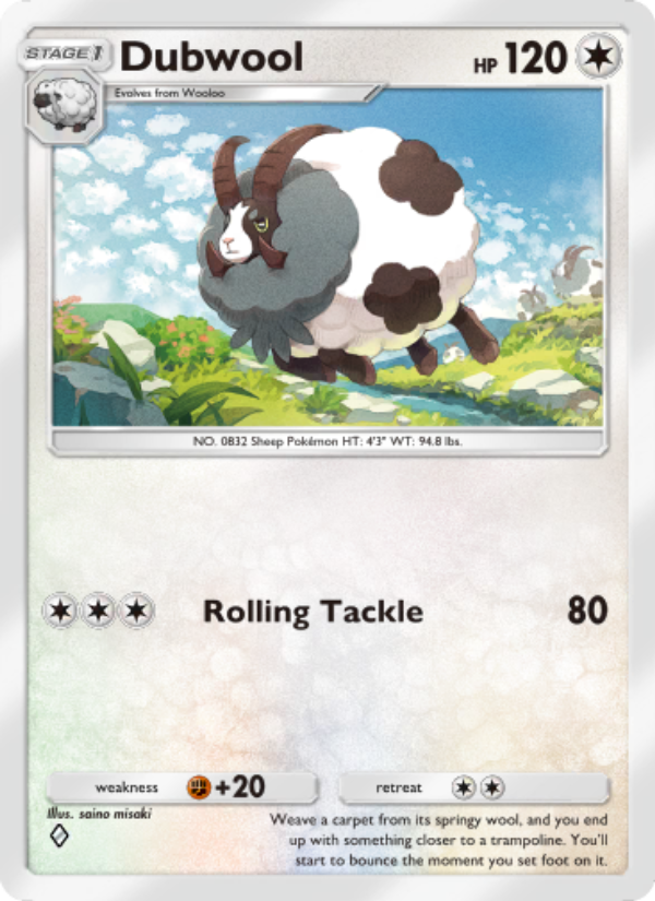 Dubwool - Pokémon TCG Card