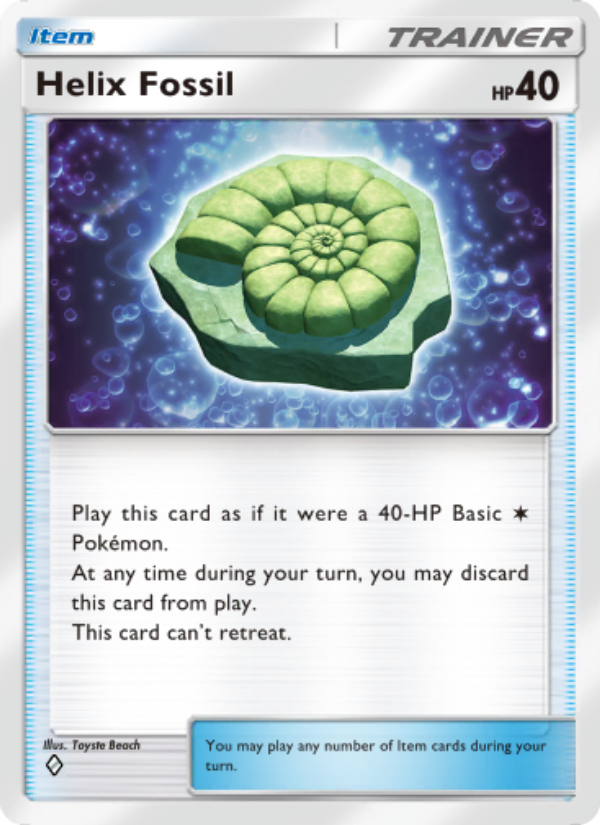 Helix Fossil - Pokémon TCG Card