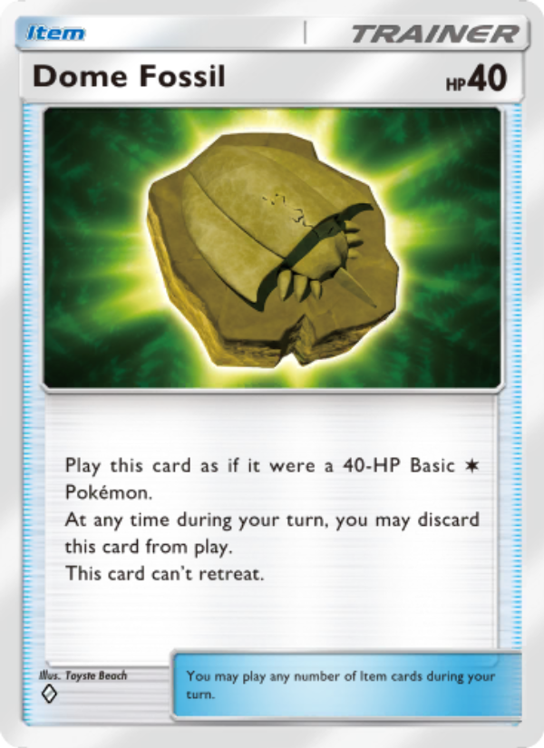 Dome Fossil - Pokémon TCG Card