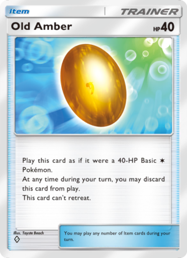Old Amber - Pokémon TCG Card