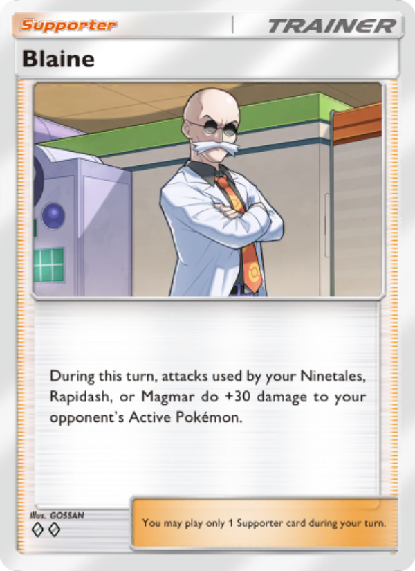Blaine - Pokémon TCG Card