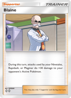 Blaine - pokemon TCG Card