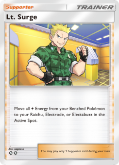 Lt. Surge - pokemon TCG Card