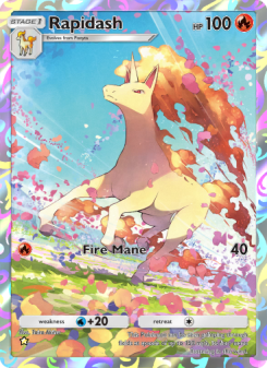 Rapidash - pokemon TCG Card