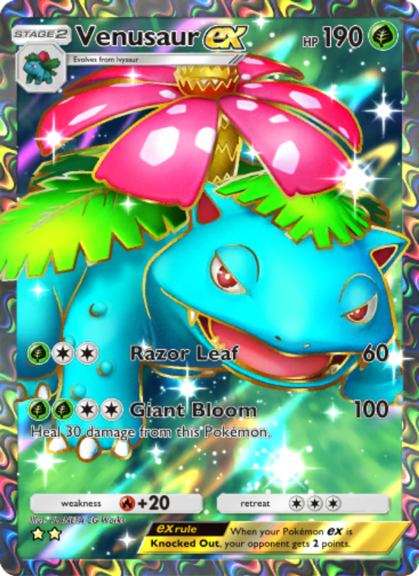 Venusaur ex - Pokémon TCG Card
