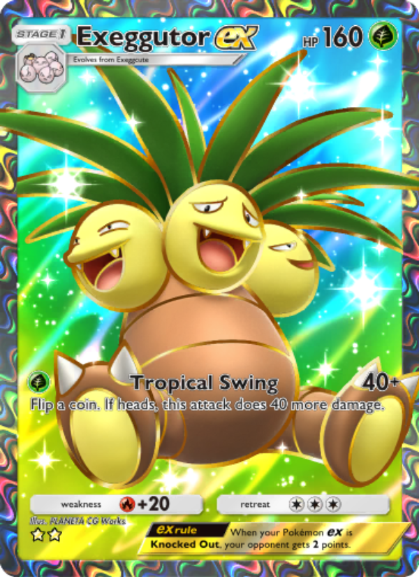Exeggutor ex - Pokémon TCG Card