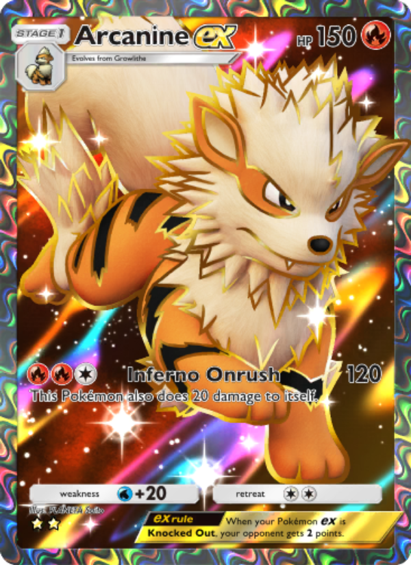 Arcanine ex - Pokémon TCG Card