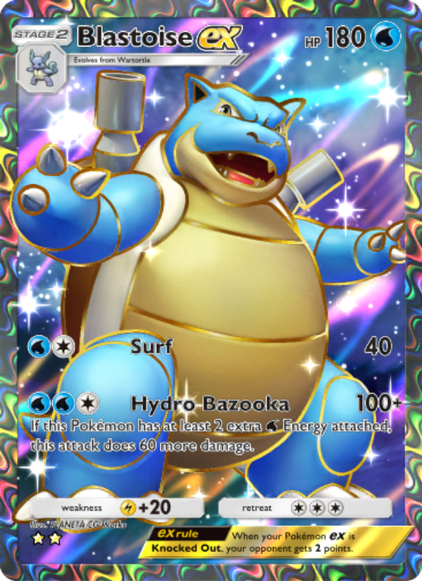 Blastoise ex - Pokémon TCG Card