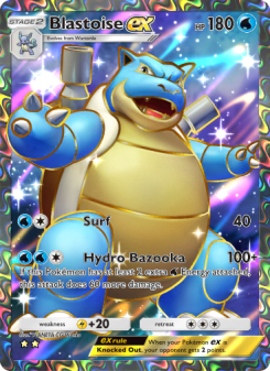Blastoise ex - pokemon TCG Card