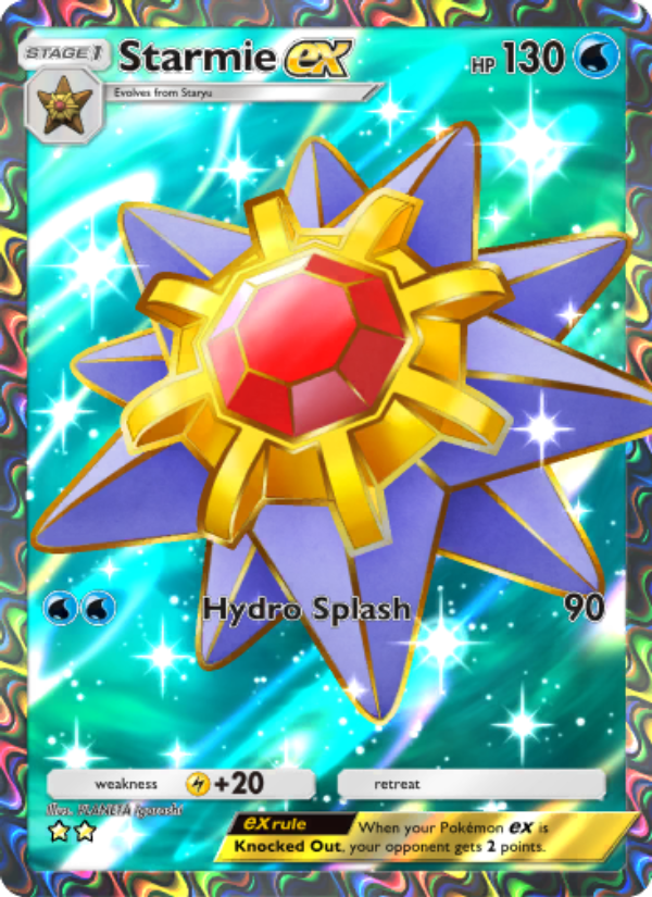 Starmie ex - Pokémon TCG Card