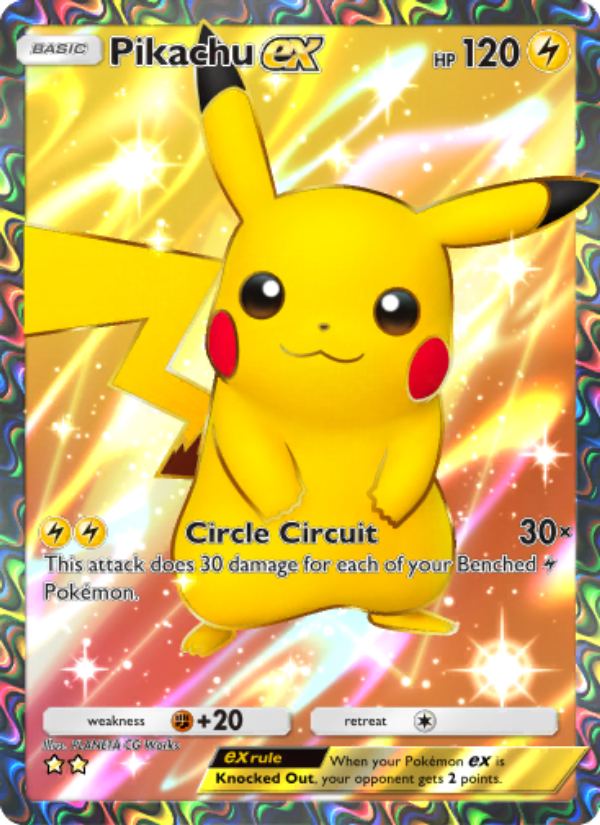 Pikachu ex - Pokémon TCG Card